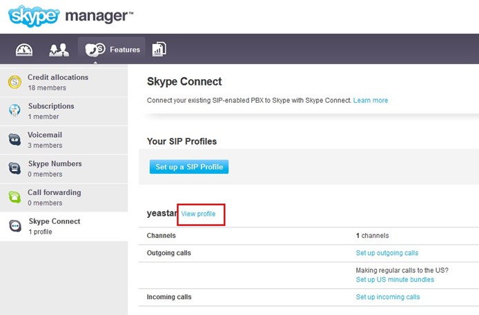 connect Mypbx to skype